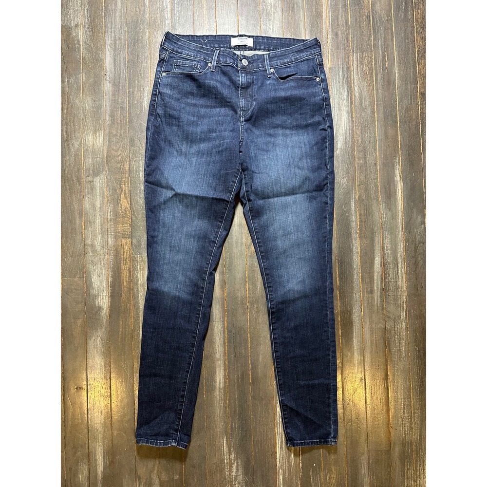Denizen from Levis Women High Rise Ankle Skinny Jeans Dark Wash Indigo Stretch